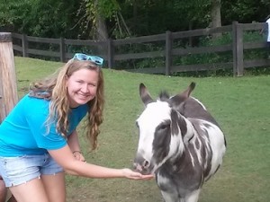 Amanda and the pony!